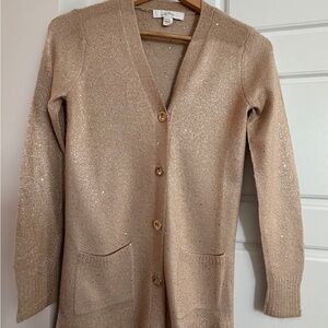 Lilly Pulitzer Shimmering Gold Cardigan